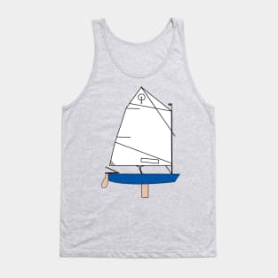 Optimist Sailing Dingy - Dark Blue Tank Top